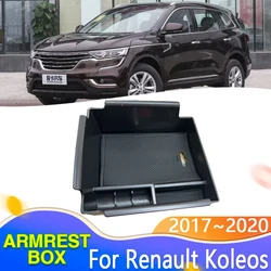 Car Organizer Boxs For Renault Koleos 2 Accessories 2020 QM6 2017~2019 2018 Central Armrest Storage Phone Frame Car Accessories