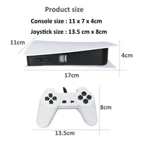 Retro GS5 Mini TV Handheld Game Console HD Two Player Wired Controllers Built in 300 Classic PS1 Compatible Video Game Gear 5