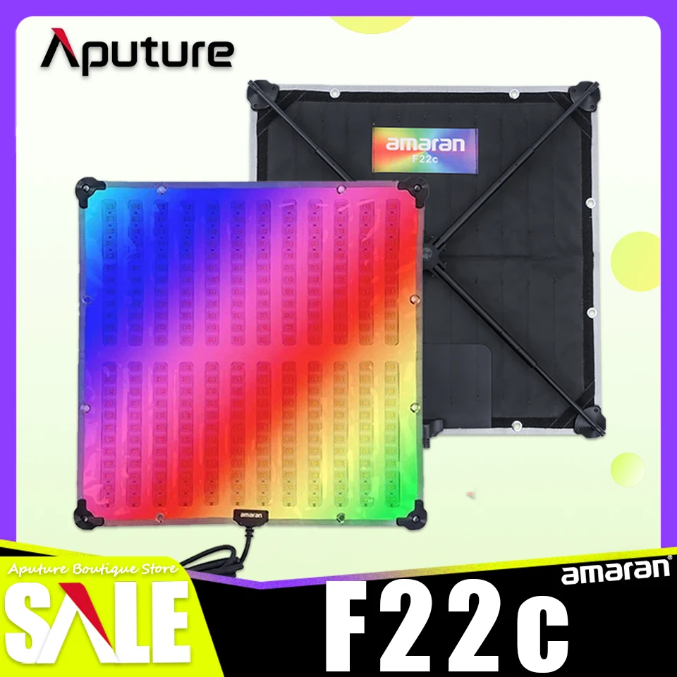 

Amaran F22c 200w RGBWW Flexible LED Video Light Panel Built-in 9 Lighting Effect for Studio Photography Lamp by Aputure