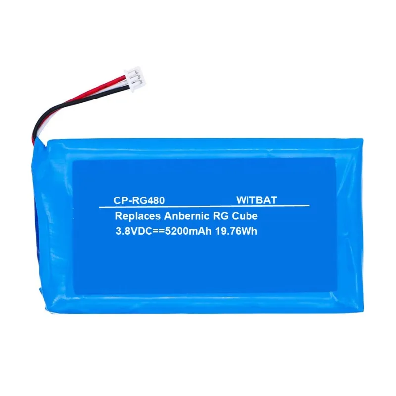 Batteria portatile da 3,7 V 5200 mAh per gioco Anbernic RG Cube AHB104180