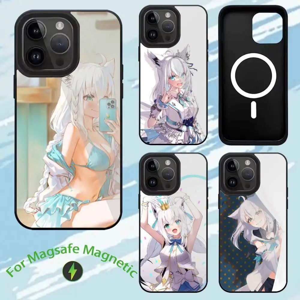 

VTB S-Shirakami Fubuki Phone Case For iPhone 17,16,15,14,13,12,11,Plus,Pro,Max Magsafe Magnetic Wireless Charging