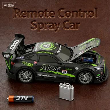 

2,4 г игрушечный автомобиль с дистанционным управлением и функцией легкого распыления, электрический дрейфующий гоночный автомобиль для детей, трансграничный радиоуправляемый автомобиль
