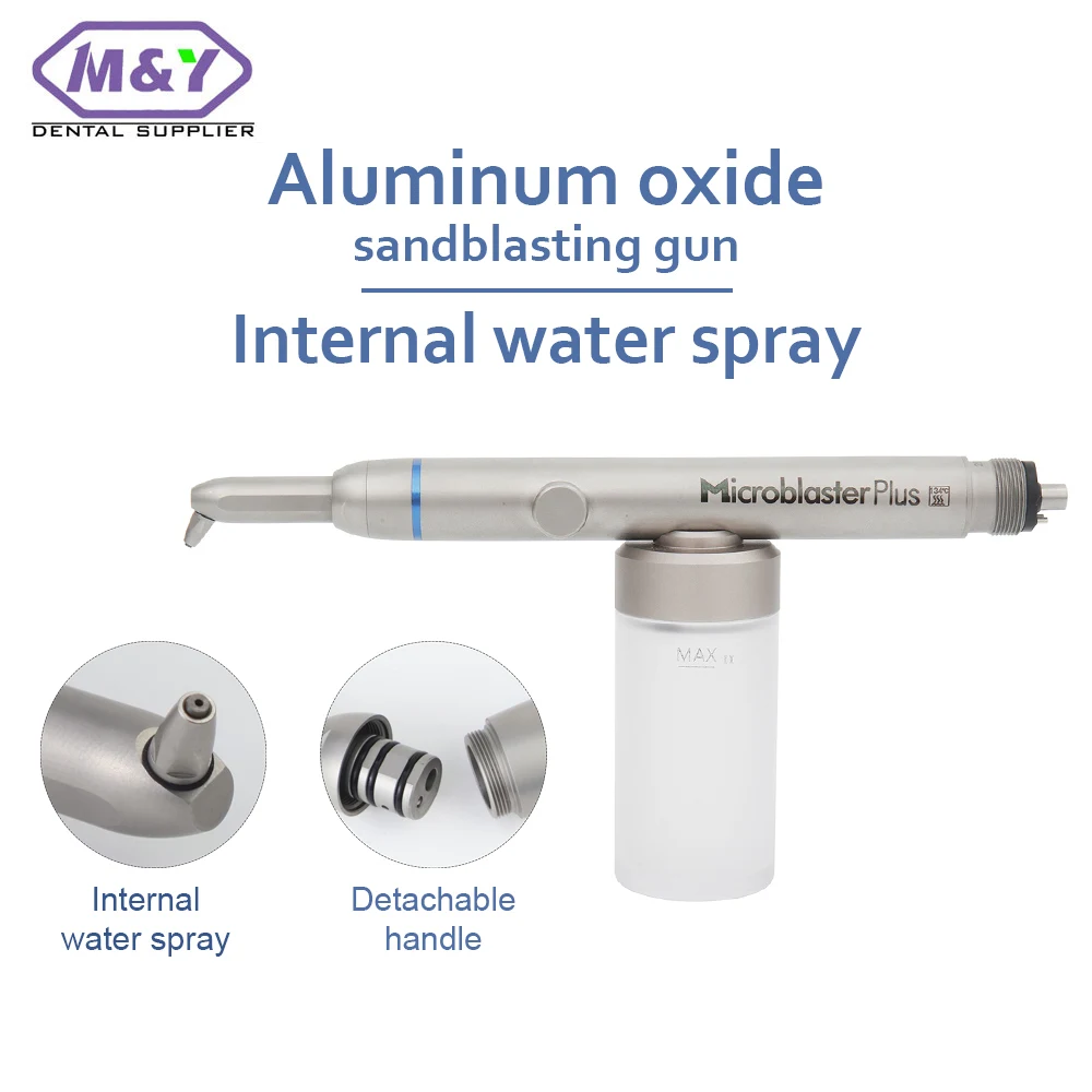 

Dental Aluminum Oxide Microblaster Plus Air Polisher Orthodontic Sandblaster Detachable Head Internal water spray dentistry tool
