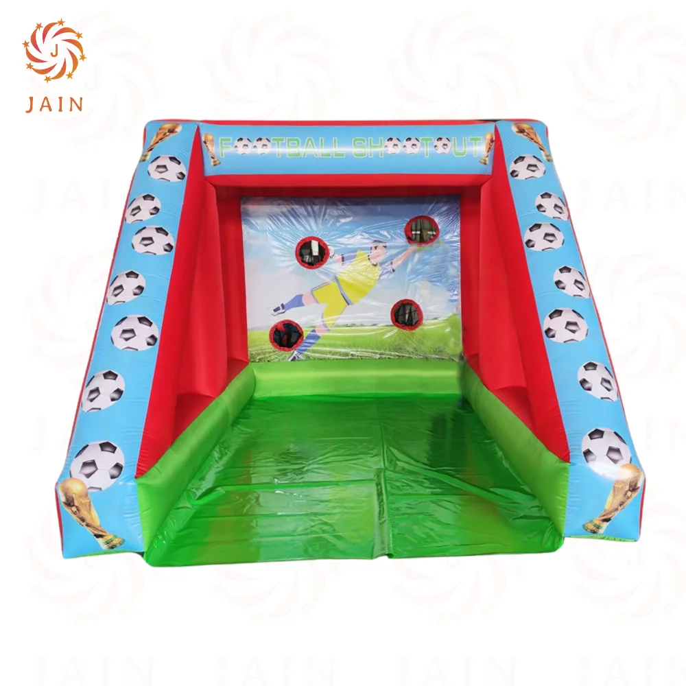 

4x3m Optional Inflatable Football Shoot Out Game With Blower Inflatable Football Goal Carnival Sport Games for Rental Events