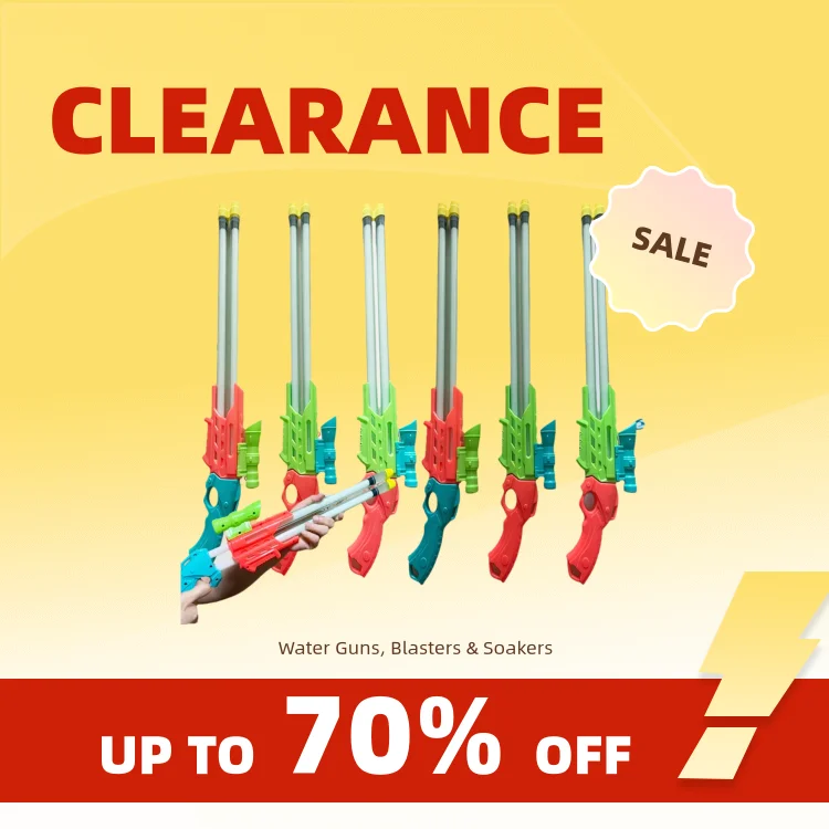 Clearance_53CM Çocuklar ve Yetişkinler için Su Tabancaları Yüksek Kapasiteli Büyük Boy Menzilli Yaz Su Oyuncakları Erkek ve Kız Açık Havuz Gifts_C