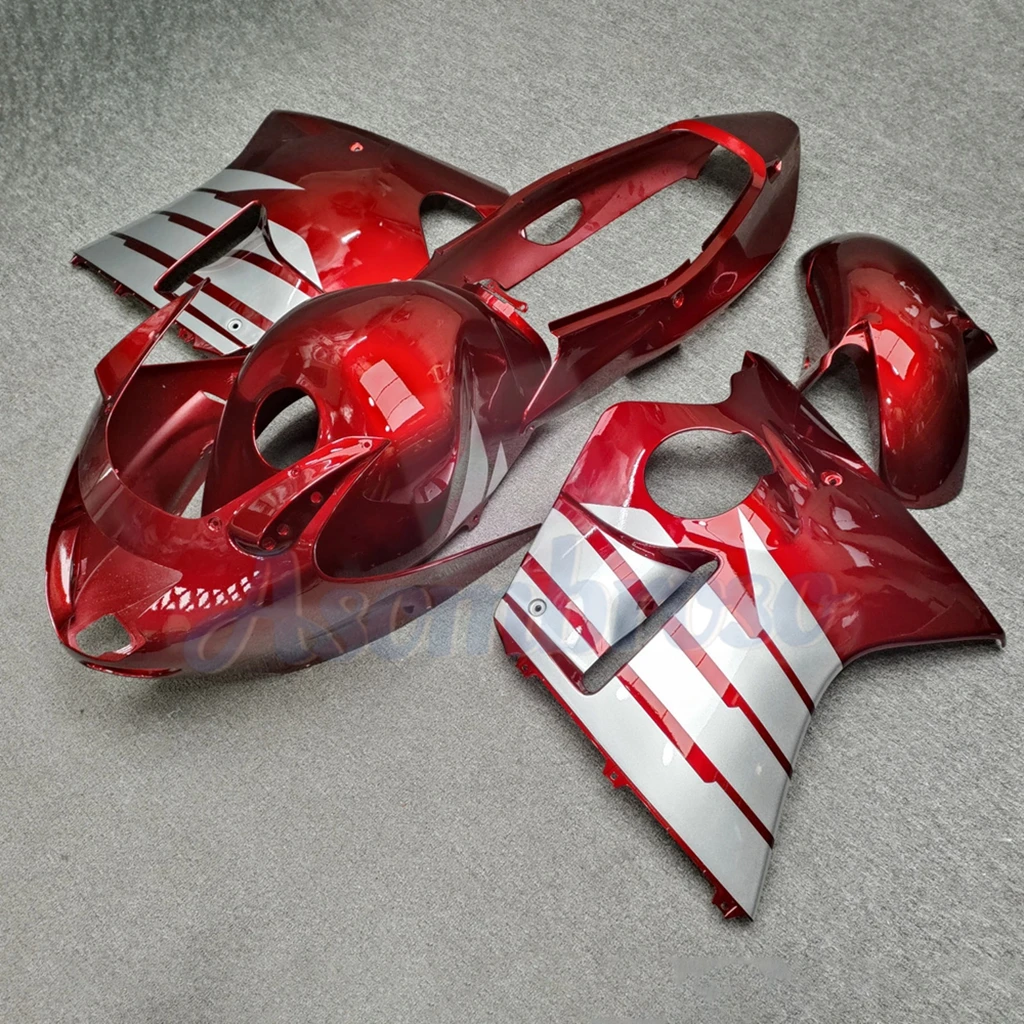 Aftermarket Motorcycle Fairings Set For Honda CBR1100XX 1996-2007 Super Blackbird PGM-FI CBR 1100XX Red Gray ABS Plastic kit