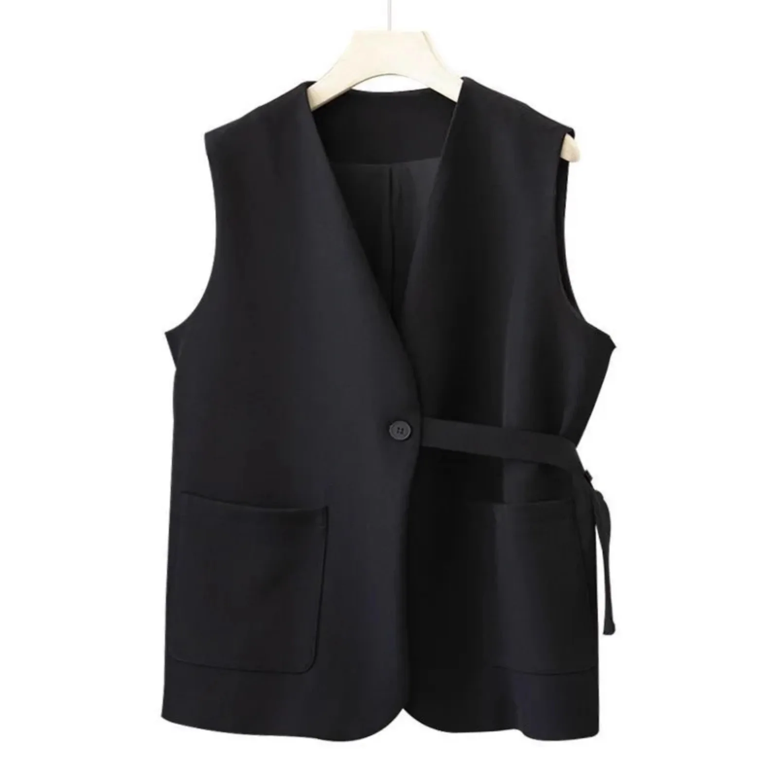 

Ladies Vest Coat Spring Autumn Sleeveless Comfortable Fashion Women's Suit Vest Versatile Loose Casual Lady Waistcoat