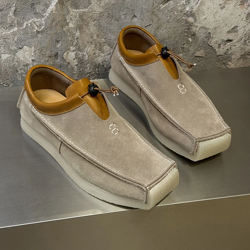 レトロスクエアカジュアルメンズシューズカラーブロッキングニッ - Men Shoes H&M のレビューと価格