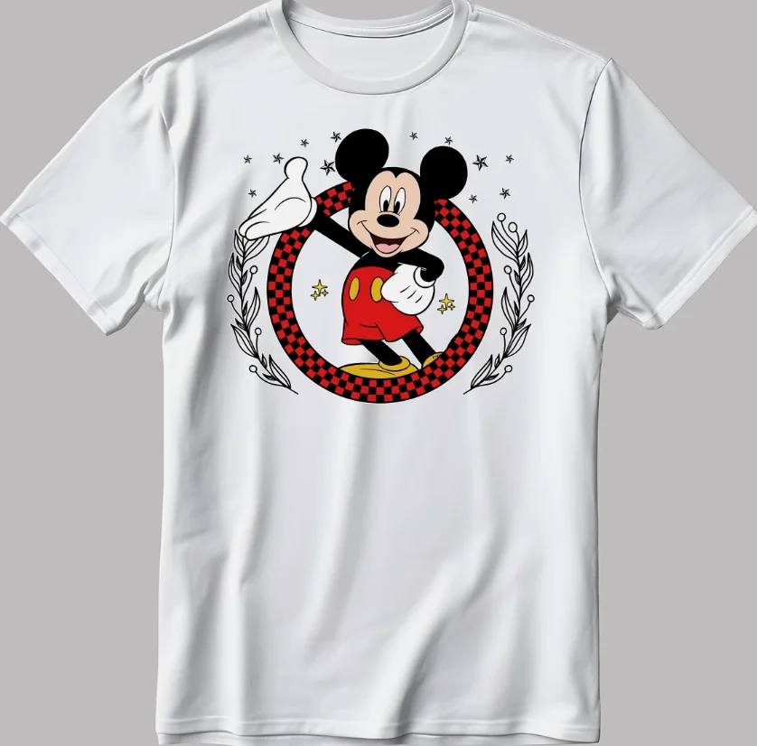 

Креативная футболка с принтом персонажей Диснея, женская футболка, универсальная футболка для пары энтузиастов аниме