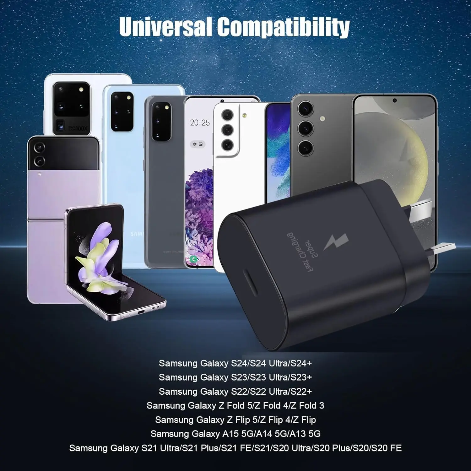 Australian Standard Charger, 25W Super Fast Type C Charger Block, Phone Wall Plug Charger for Samsung S23/S22 for IPhone16/15
