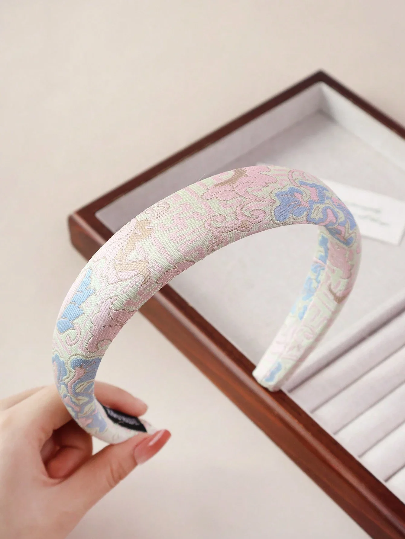 

1 шт. Разноцветная стильная повязка для волос с принтом для женщин, обруч для волос, аксессуары для волос, украшения для головы