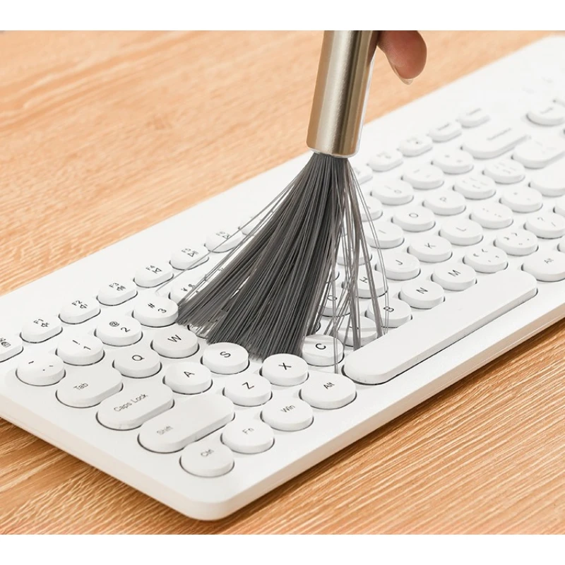 Long Handle Hanging Pot Scrubber, Multi-Purpose Kitchen Cleaning Brush for Sink Cookware Keyboard