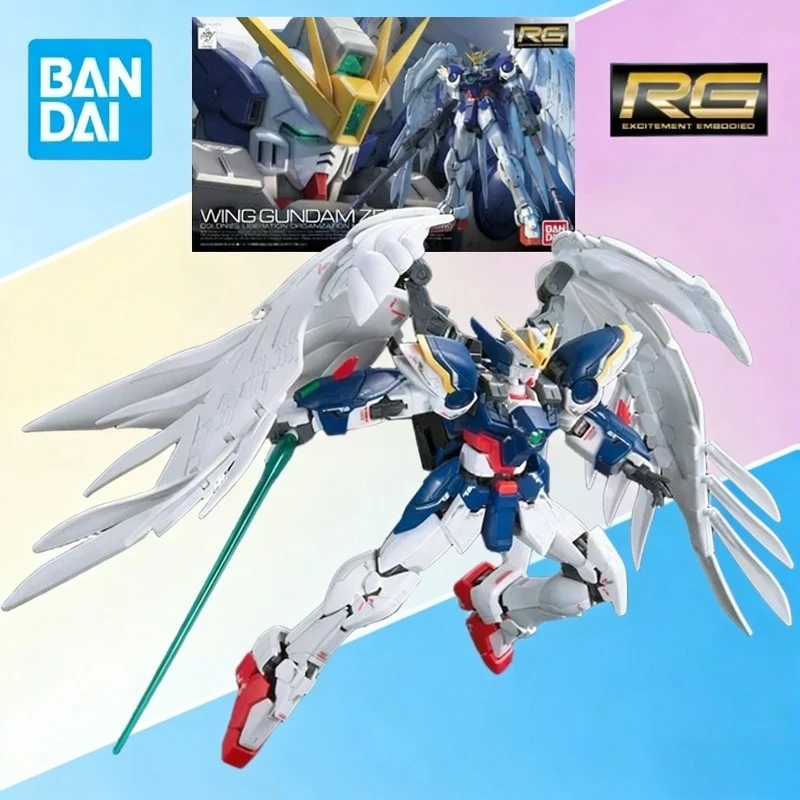 

BANDAI Original RG 17 Wing Gundam Zero EW Collectible Assembly Model Kit 1/144 Scale Movable Joint Action Figure Toys Gifts