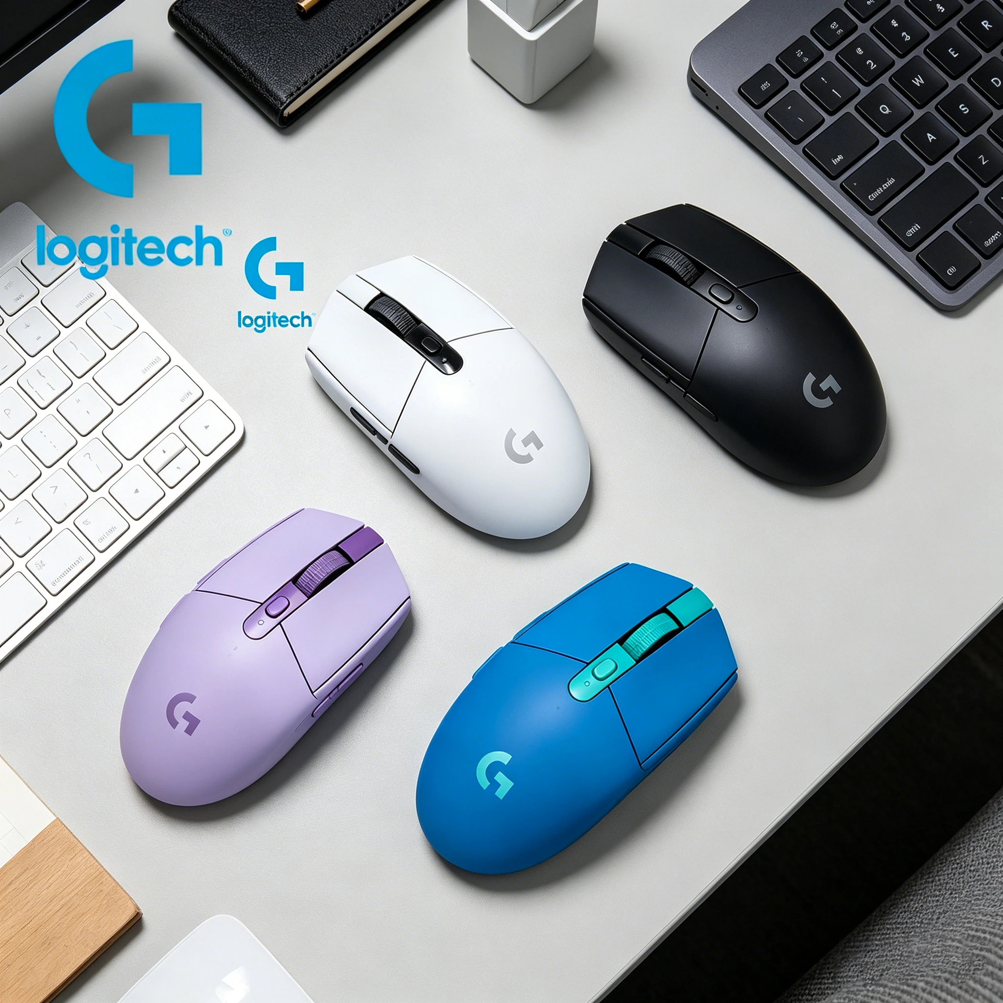 

Беспроводная игровая мышь Logitech G304/G305, игровые периферийные устройства, универсальная для офиса, настольных ПК и ноутбуков, бесшумная беспроводная мышь M220/M221