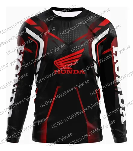 

Playera Motociclista Biker Deportiva Honda Quick Drying Breathable Long Sleeved Honda Riding T-shirt Tops For Men And Women