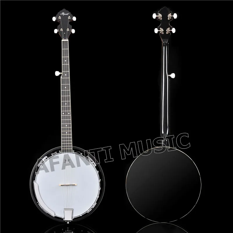 Blue Grass hot sell Afanti 5 Strings black color banjo musical instruments