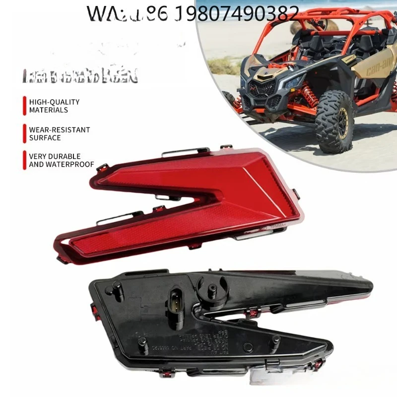New Red Plastic Replacement Daytime Light Compatible For Bombardier Maverick X3 TURBO DS RC UTV 2017‑2024