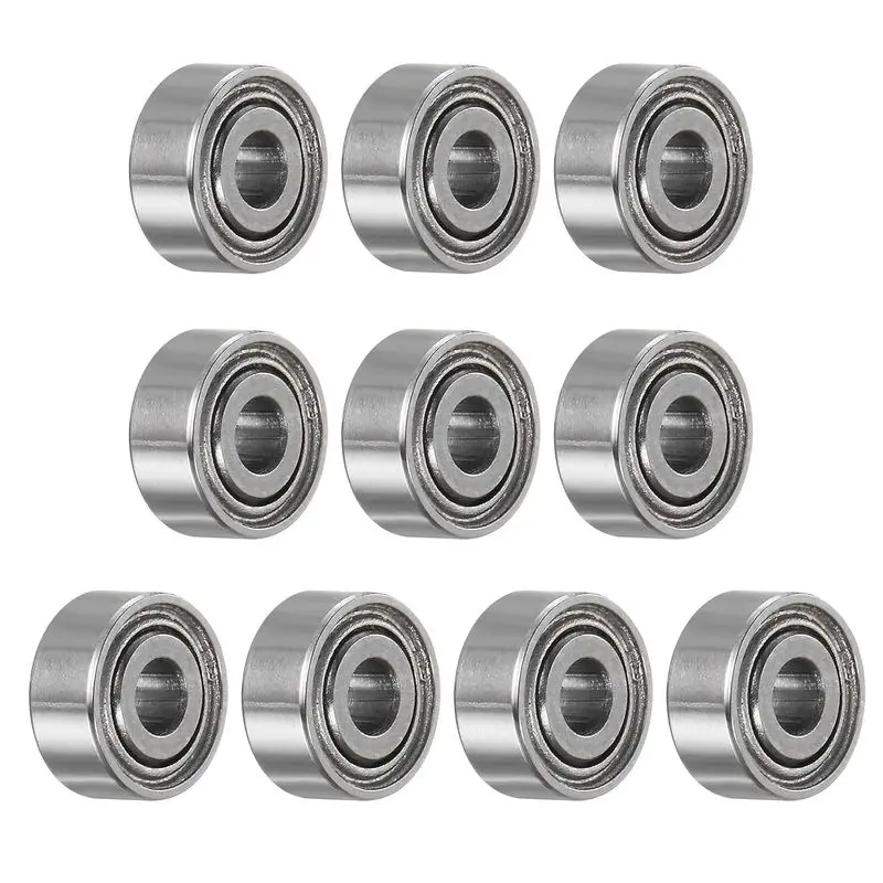 10Pcs Mixed Mini Thin Wall Deep Groove Ball Bearings MR52ZZ~MR106ZZ Double ZZ