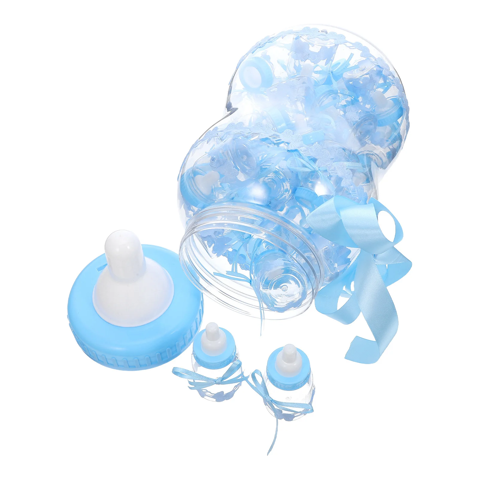 

1Set Party Candy Boxes Clear Shower Bottles Reusable Storage Container Money Bank Wedding Birthday Favor Treat Holder