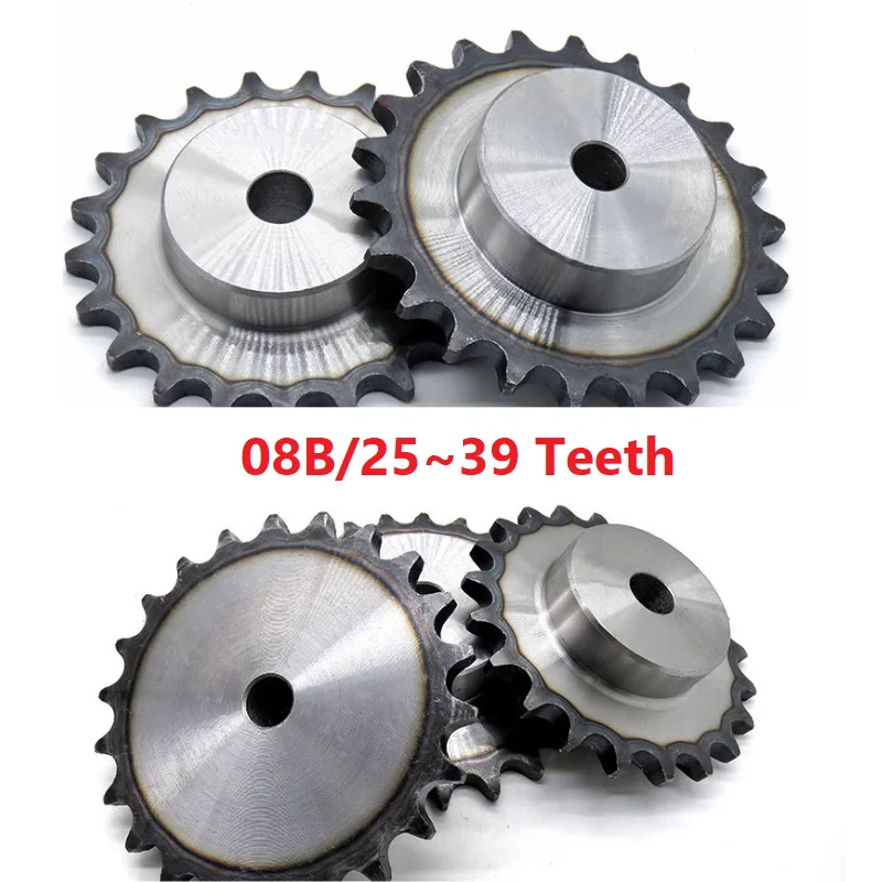 

08B Sprocket A3 Steel Industrial Cam Drive Sprocket 25 Teeth~39 Teeth Gear