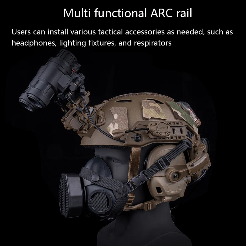 actical FAST SF SUPER High Cut Helmet ARC Rail 3.0, Compatible with FAST Helmet, Multi Functional ARC Rail,  Hide Routing