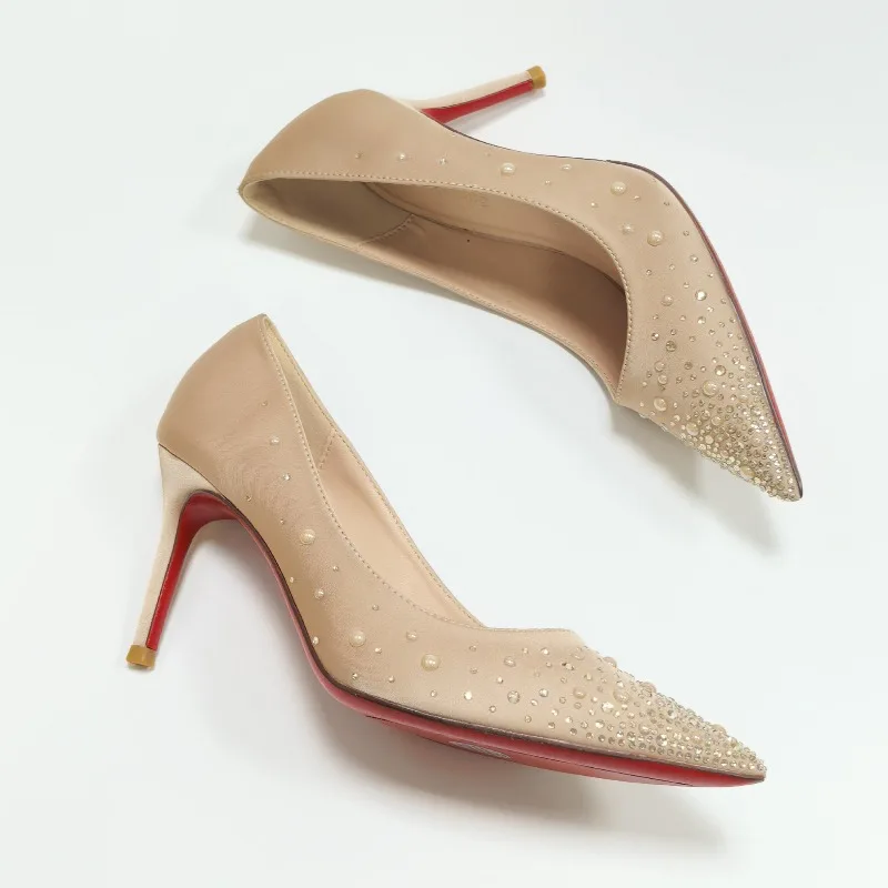 High Quality Women Pumps New Starry Sky Diamond High Heels Designer Banquet Dress Shoes for Women Fashion Shoes Zapatos De Mujer