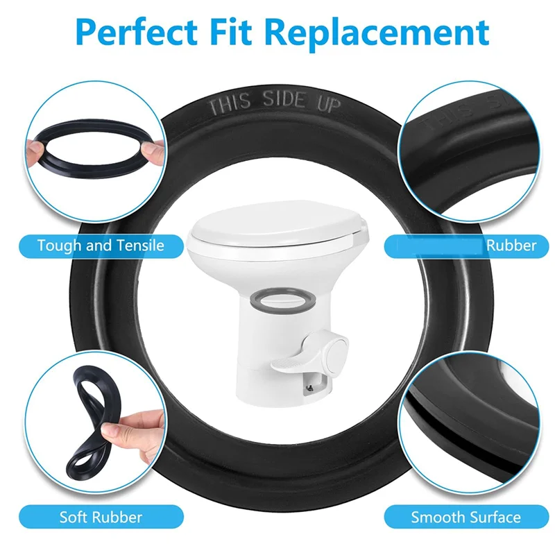 2Pack RV Toilet Seal Gasket Replacement 385311658 For Dometic 300/310/320 Series For Odor Control & Water Tight Seal