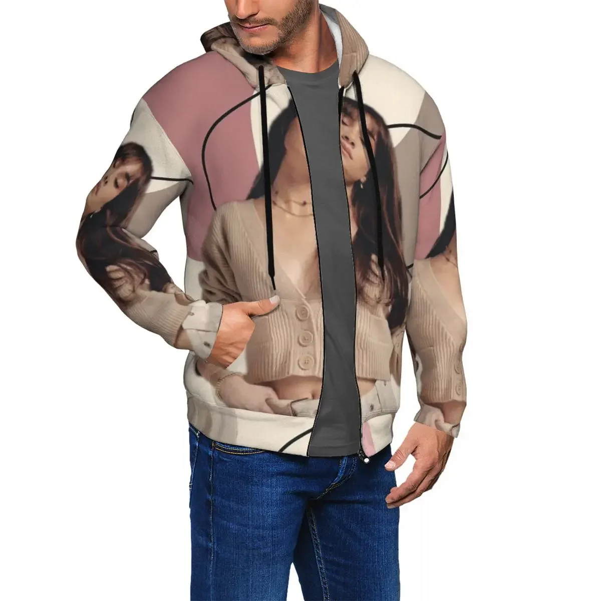 Aitana Ocana Singer cremallera sudaderas con capucha Hip Hop pulóver Otoño Invierno hombres mujeres sudaderas camisetas de manga larga