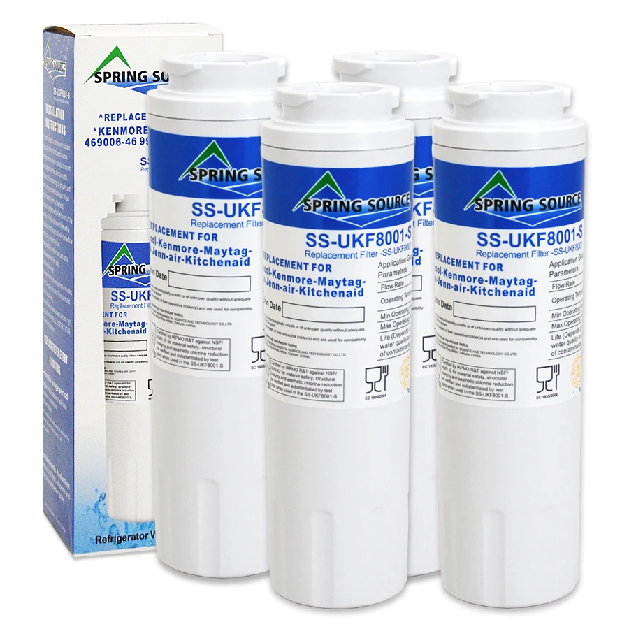 UKF8001 Refrigerator Water Filter Replacement for UKF8001P, EDR4RXD1, Filter 4, PUR 4396395, Puriclean II, UKF8