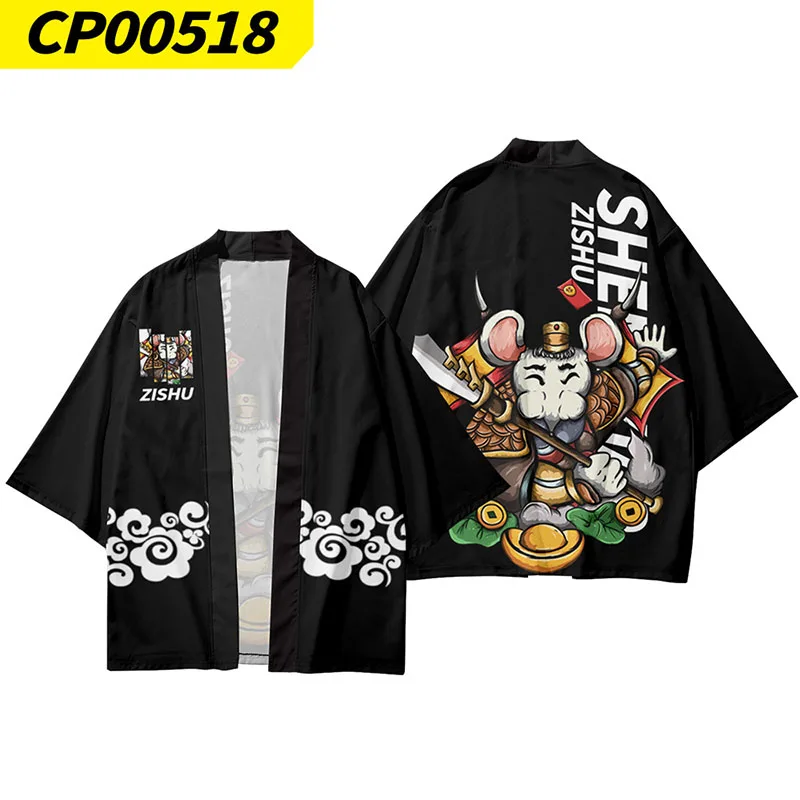 Zodiac Signs Funny Cartoon Mouse Kimono Shirt 3d Printed Fashion Cloak Men Women Seven Point Sleeve Tops Cardigan Jacket Clothes