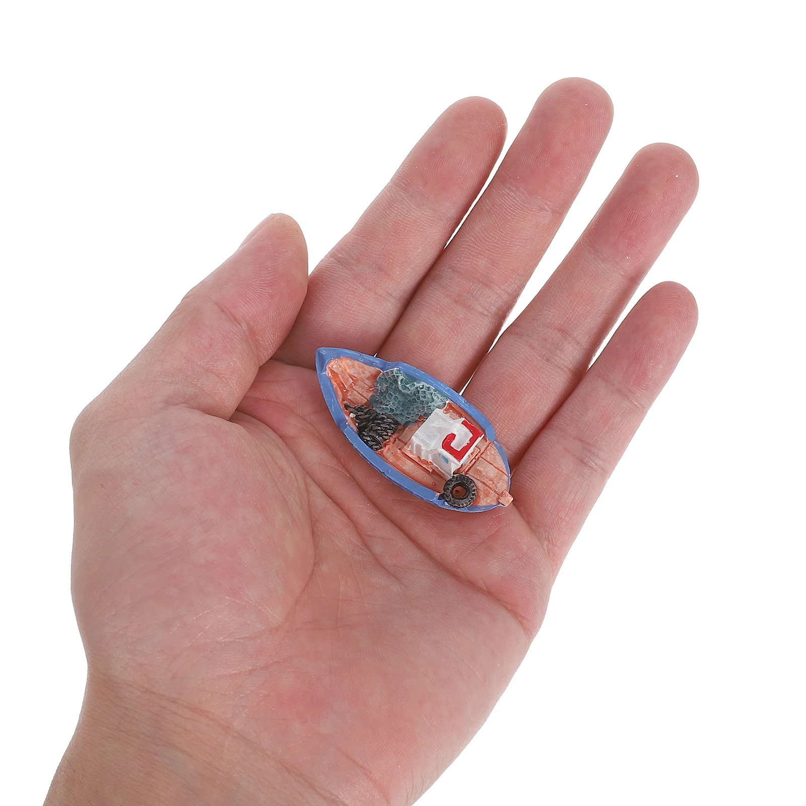 

8 Pcs Miniature Beach Yacht Decorations Durable Material Nautical Home Sandbox Accessories Mini House ornaments Kit