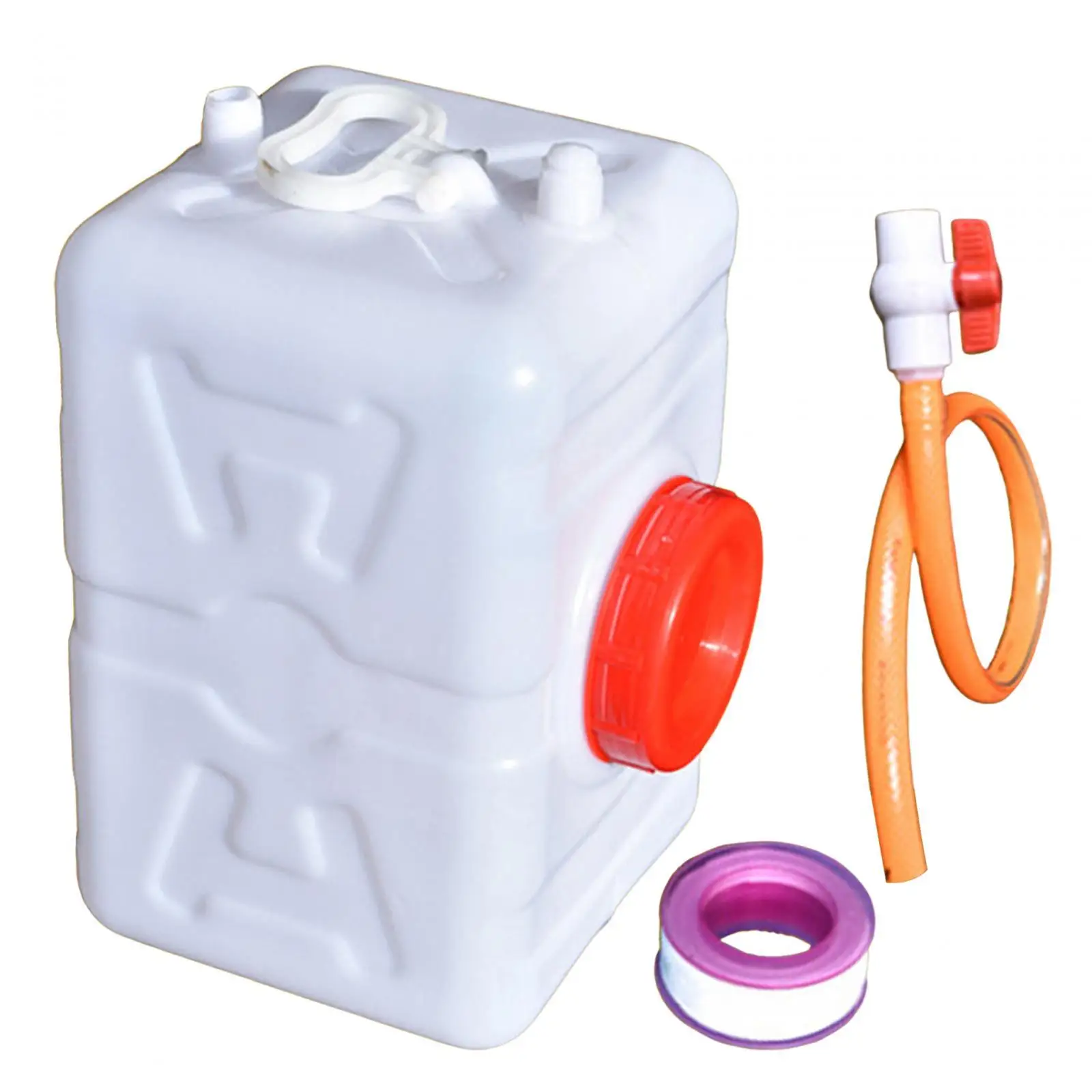 Wide Mouth Camping Water Container Easy Clean Jug with Handle for Outdoor Bucket Hiking Fishing Garden Barbecue Household
