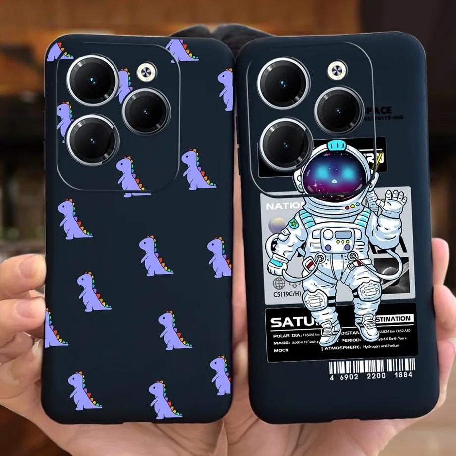 For Infinix Hot 40 / Hot 40 Pro X6836 X6837 Phone Case Soft Silicone Cartoon Painted Cover For Infinix Hot 40i Hot40 Pro Coque