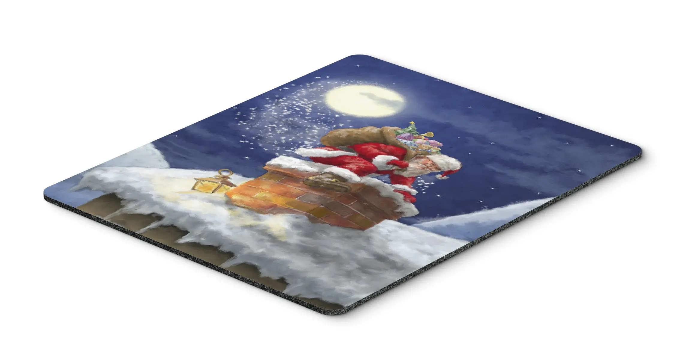 Hot-Selling Christmas Santa Printing Square Mouse Pads Comfortable Gaming Mousepad Mouse Mat Keyboard Mats Desk Pad 22x18cm