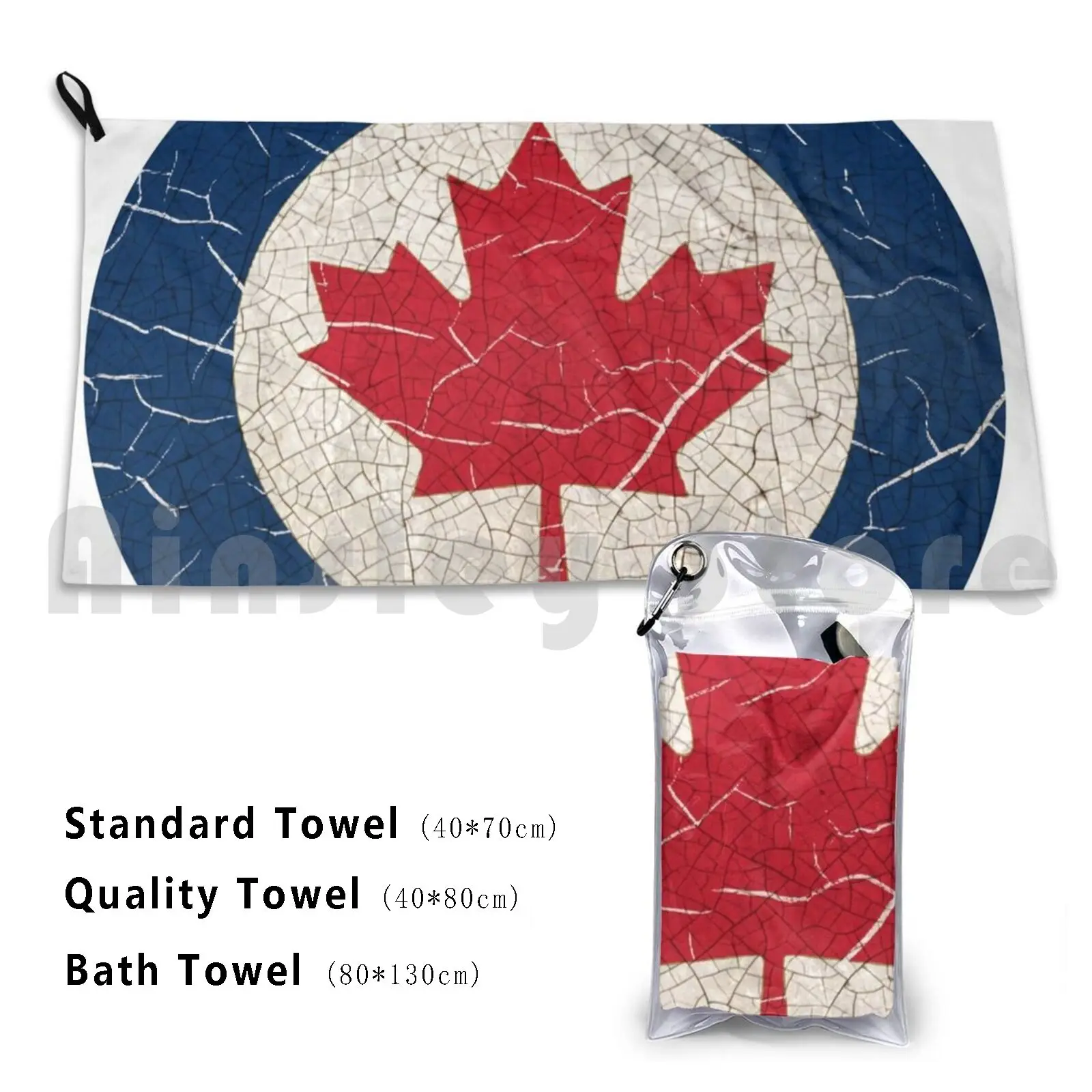 Canadian Airforce Bath Towel Beach Cushion 3117 Canadian Airforce Lockheed Pilot Boeing Fighter Vintage Canada