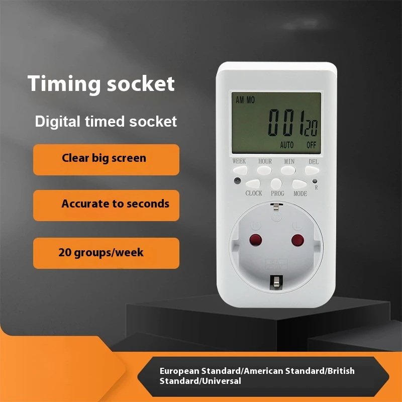 

Intelligent Digital Display, European Standard, American Standard, British Standard, Large Screen Timer Socket Timer