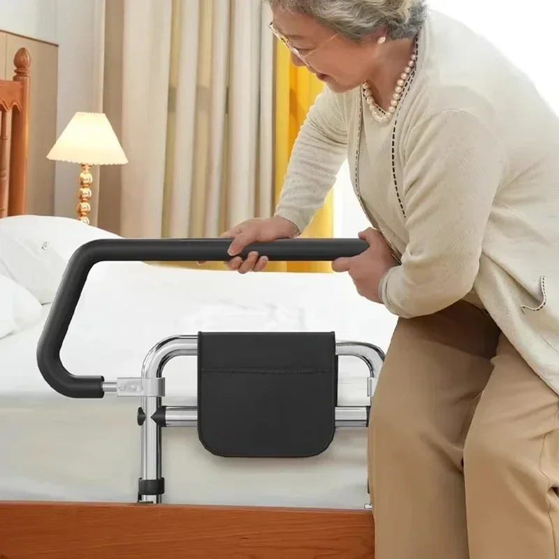 European Stainless Steel Senior Bed Rails Elderly Goods Bedside Handrails Home Bedroom Home Guardrails Simple Elderly Furniture