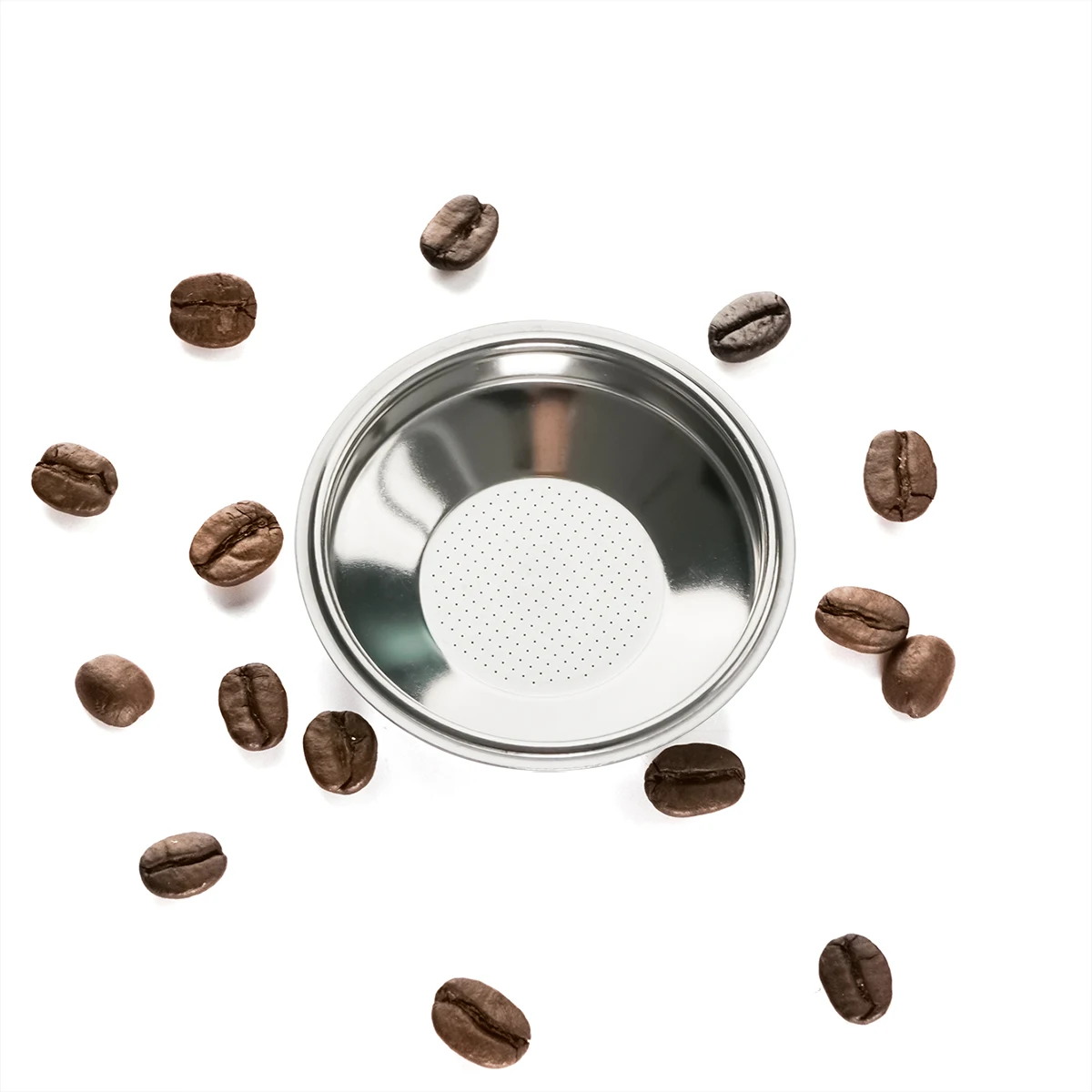 Reusable Basket Permanent Coffee Filter Stainless Steel Single Layer Coffee Handle Filter Basket Perfect Fit Portafilter Basket