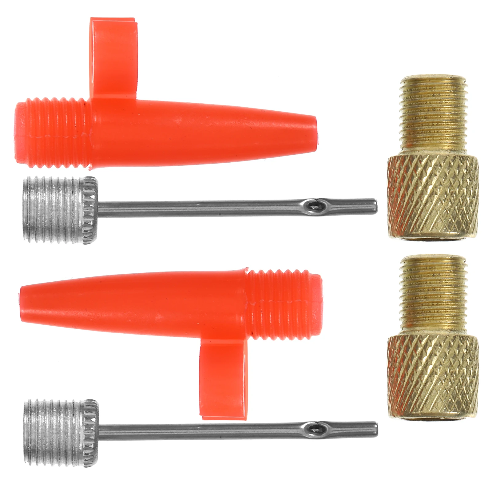 

2 Sets Gas Nozzle Adapter Kit Durable Inflation Needle for Pumps Rafts Tires Balloons Balls Bicycle Car Fits Most Pumps