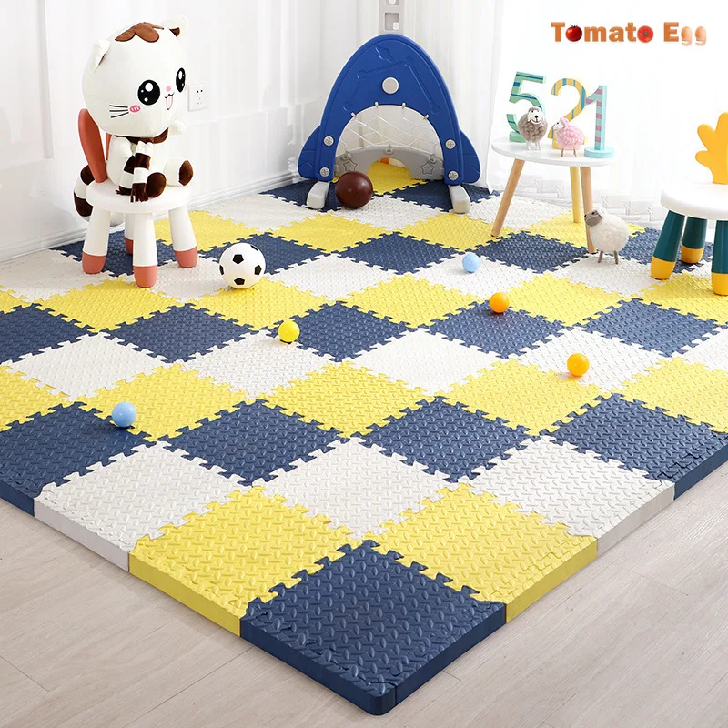 Baby Play Puzzle Mat Family Children's Room Game Carpet EVA Foam Interlocking Anti-Slip Sports Floor Tile Soft Floor Mat