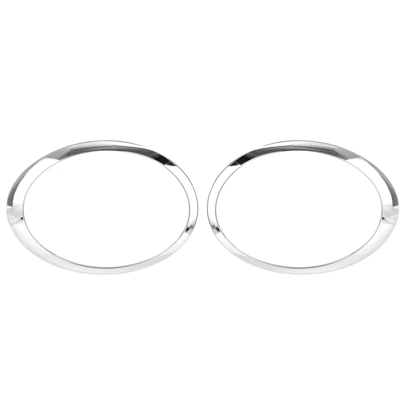 51137149905 Car Front Headlight Trim Rings Bezel Cover For BMW Mini Cooper R55 R56 R57 2007-2015 51137149906 Silver Plated