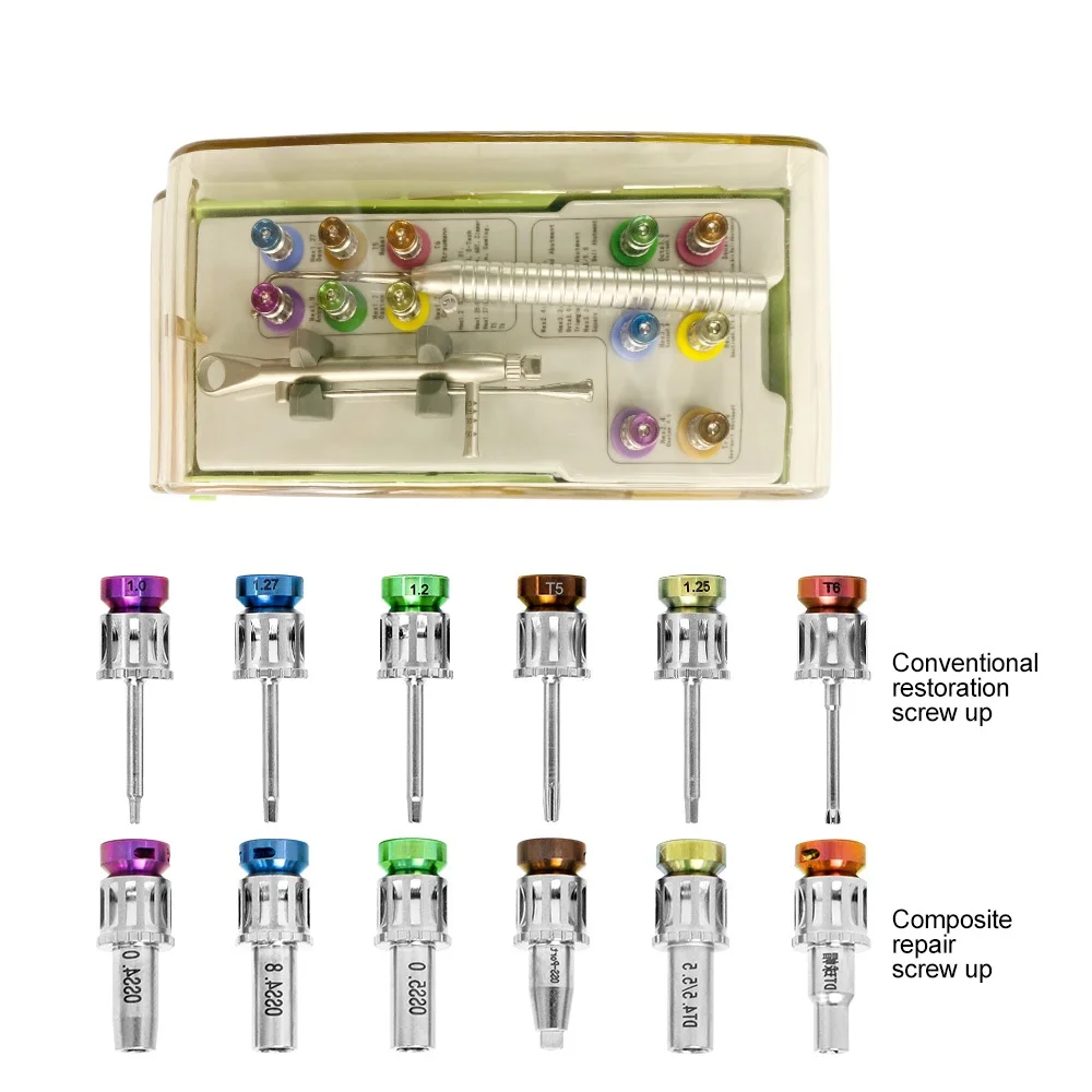 1 Set Dental Universal Implant Torque Screwdriver Wrench Restoration Ratchet Kit Dental Implant Tool Kit