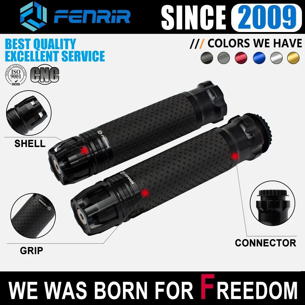 FENRIR 22MM Motorcycle Grip for Honda Grom MSX125 Suzuki Yamaha MT03 MT07 MT09 Benelli BMW Ducati KTM Aprilia Kawasaki Triumph