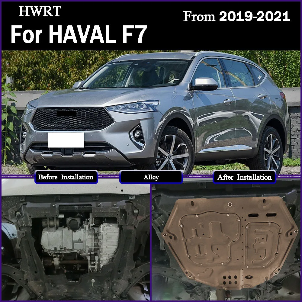 

Under Engine Guard Splash Shield Mud Fender Cover Plate Fender Mudguard Protector For HAVAL F7 2019-2021 1.5T 2.0T