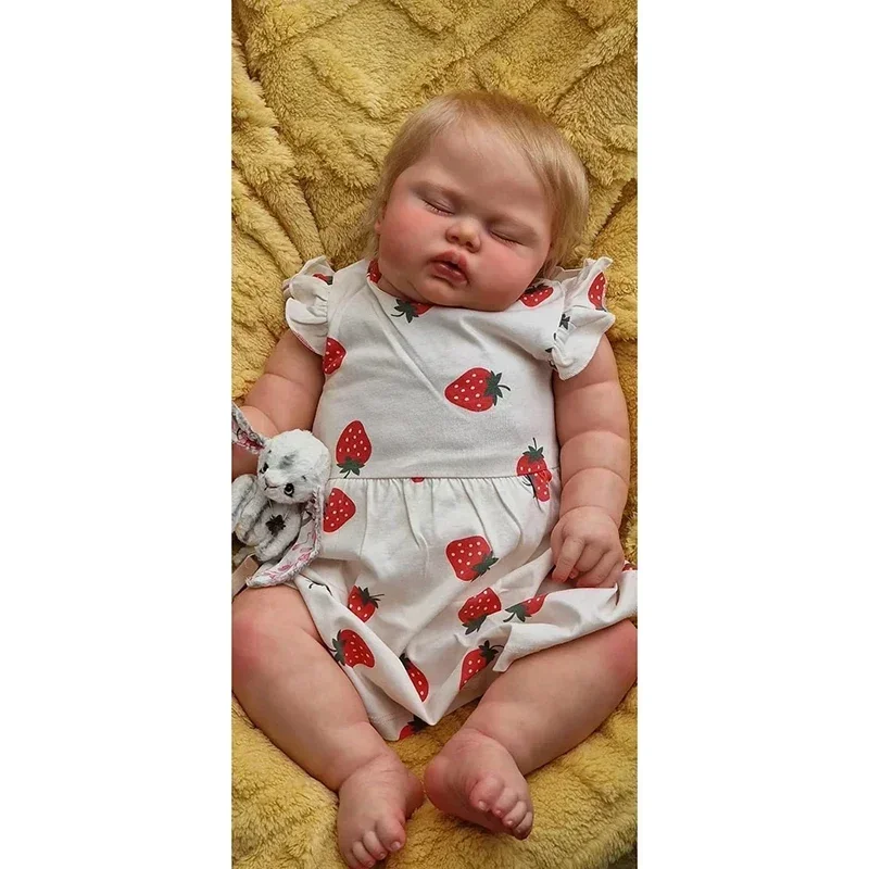 NPK 24 ''3D tono de piel Reborn Pickle cuerpo suave Reborn niño bebé muñeca Muñecas Reborn Bonecas Bebe