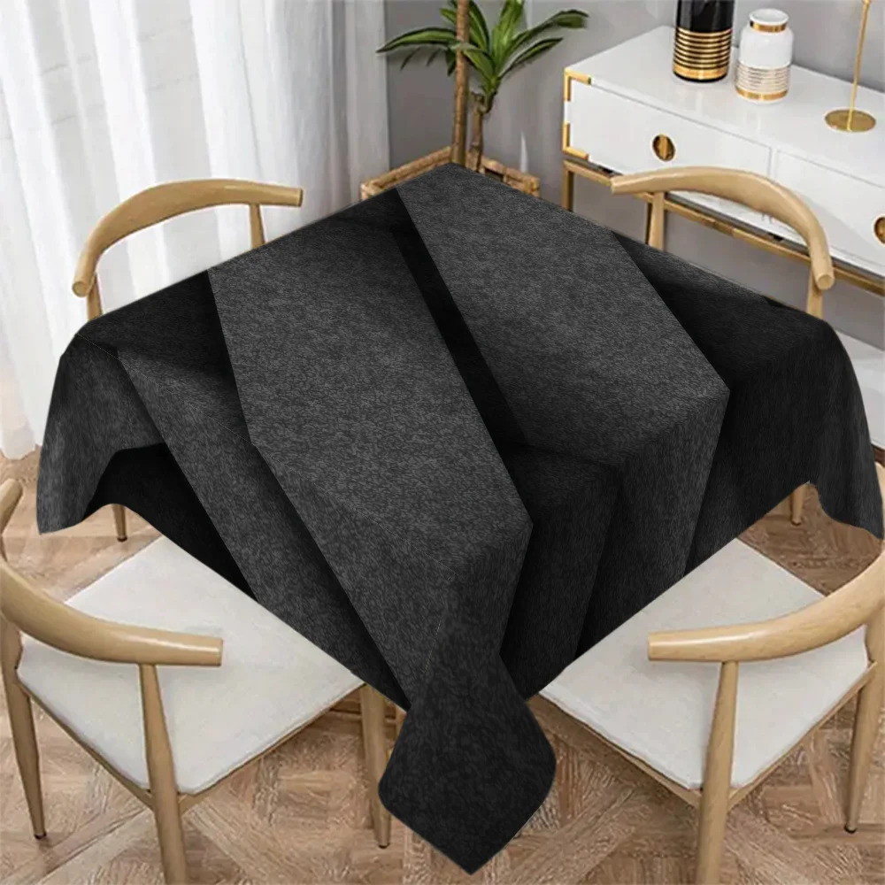 JIT-1pc Geometric Pattern Tablecloth - Square Tablecloth for Home Usezyc