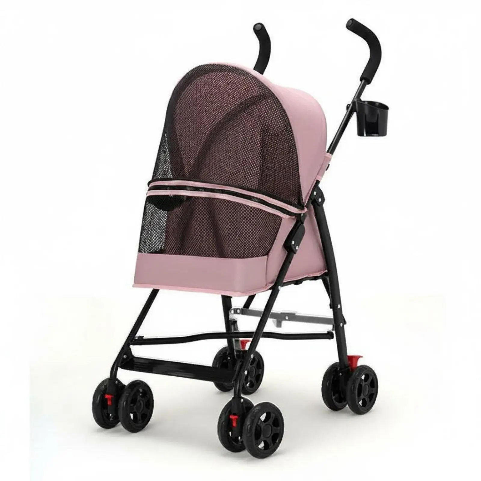 Foldable Carrier Lightweight Pet Dog Buggy Small Dog Stroller Cushion Travel Enclosure for Puppy Outings Foldable Carrier Lightweight Pet Dog Buggy Small Dog Stroller Cushion Travel Enclosure for Puppy Outings