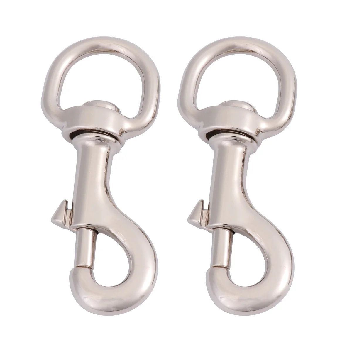 

2 Pcs Hook Traction Rope Buckle Harness Accessories with Swivel Joint Leash White