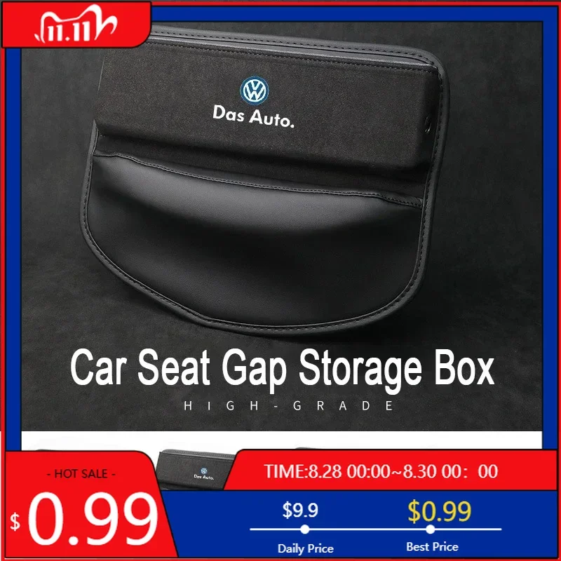 

VW GTI GOLF 2026 Горячая для VW VOLKSWAGEN Замшевый органайзер для автомобильного сиденья Сумка для хранения для Volkswagen Polo Passat Golf Jetta Tiguan