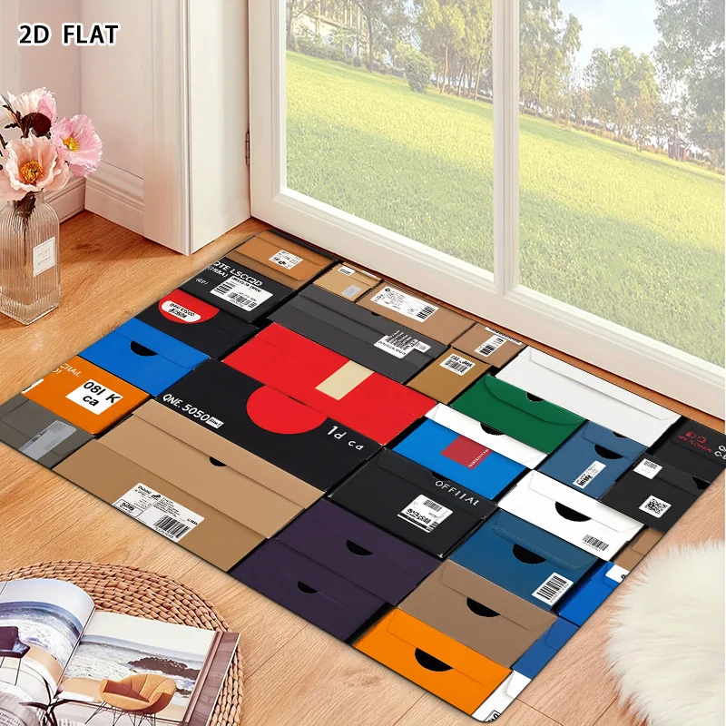Modern Minimalist 2D Print Decorative Mat for Home Decor Shelf Display Liner Desk Accent Pattern Throw Mat